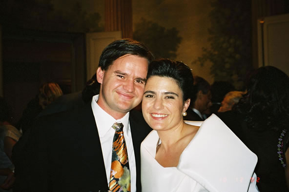 Sarah-Jane and Arnry at her wedding